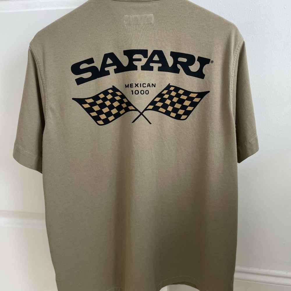 Buck Mason Safari Graphic Tee - olive green